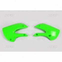 Paire d'ouïes de radiateurs UFO KAWASAKI Vert