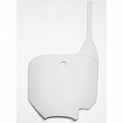 Plaque numéro frontale UFO blanc Honda 150 CRF