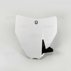 Plaque numéro frontale UFO blanc Husqvarna 85 TC