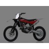 Plaque numéro frontale UFO Husqvarna Blanc
