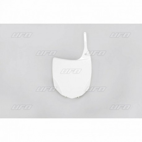 Plaque numéro frontale UFO blanc Kawasaki 250 KXF / 450 KXF