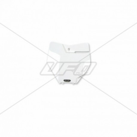 Plaque numéro frontale UFO SX / SXF 2016 à 2022 Blanc Plaque numéro frontale UFO SX / SXF 2016 à 2022 Blanc