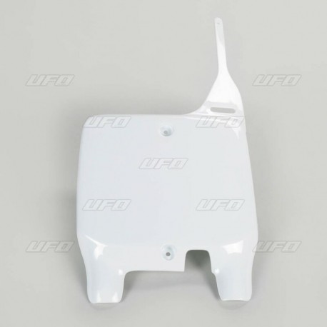 Plaque avant UFO 125 RM / 250 RM 1999 à 2000 Blanc