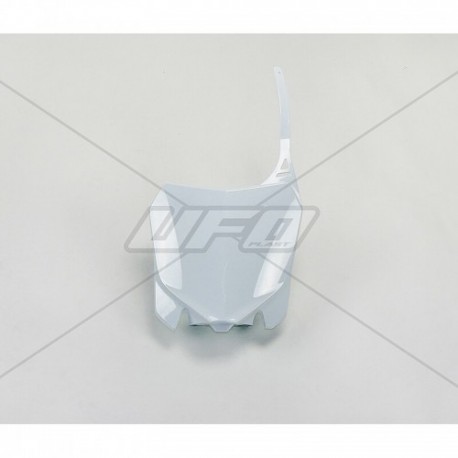 Plaque numéro frontale UFO blanc Honda 250 CRF / 450 CRF Plaque numéro frontale UFO blanc Honda 250 CRF / 450 CRF