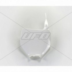 Plaque numéro frontale UFO blanc Kawasaki 125 KX / 250 KX