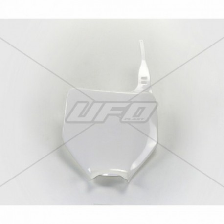Plaque numéro frontale UFO blanc Kawasaki 125 KX / 250 KX