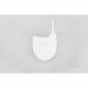 Plaque numéro frontale UFO blanc Kawasaki 250 KXF / 450 KXF