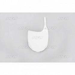 Plaque numéro frontale UFO blanc Kawasaki 250 KXF / 450 KXF