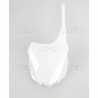 Plaque numéro frontale UFO blanc Kawasaki 250 KXF / 450 KXF
