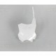 Plaque numéro frontale UFO blanc Kawasaki 450 KXF