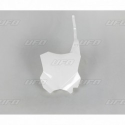 Plaque numéro frontale UFO blanc Kawasaki 450 KXF