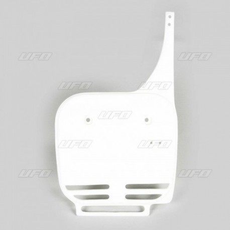 Plaque numéro frontale UFO blanc Kawasaki 60 KX