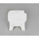 Plaque numéro frontale UFO blanc Kawasaki 80 KX