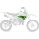 Plaque numéro frontale UFO blanc Kawasaki KLX110