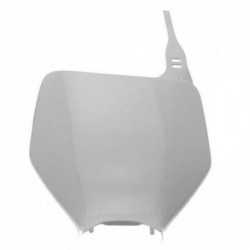 Plaque numéro frontale UFO blanc Kawasaki KX