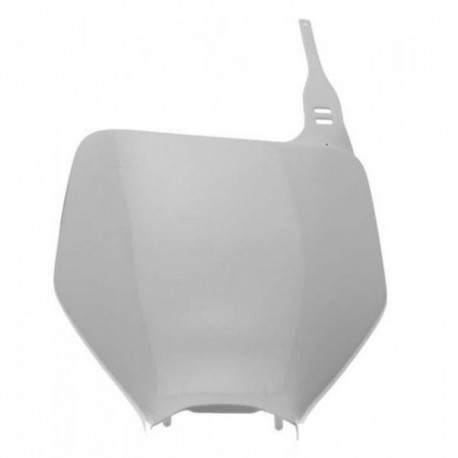 Plaque numéro frontale UFO blanc Kawasaki KX