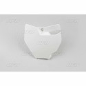 Plaque numéro frontale UFO blanc KTM 65 SX