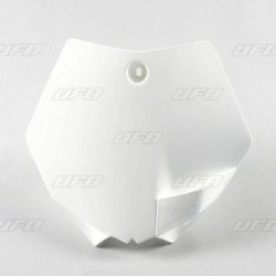 Plaque numéro frontale UFO blanc KTM 65 SX