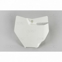 Plaque numéro frontale UFO blanc KTM 85 SX
