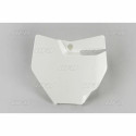 Plaque numéro frontale UFO blanc KTM 85 SX