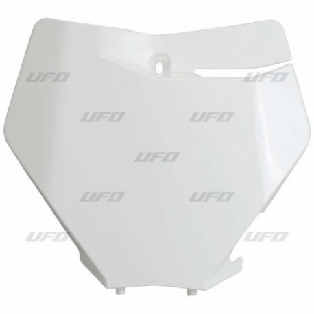 Plaque numéro frontale UFO blanc KTM SX / SXF