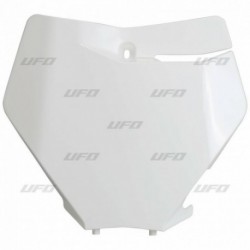 Plaque numéro frontale UFO blanc KTM SX / SXF