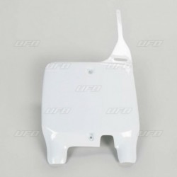 Plaque numéro frontale UFO blanc Suzuki 125 RM / 250 RM