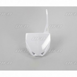 Plaque numéro frontale UFO blanc Yamaha 85 YZ