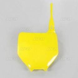 Plaque numéro frontale UFO jaune Suzuki 250 RMZ