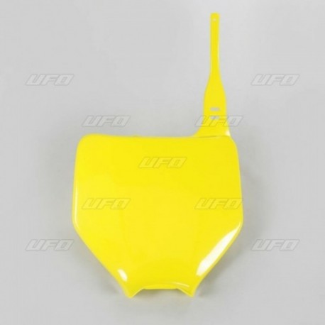 Plaque numéro frontale UFO jaune Suzuki 250 RMZ