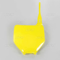 Plaque numéro frontale UFO jaune Suzuki 250 RMZ