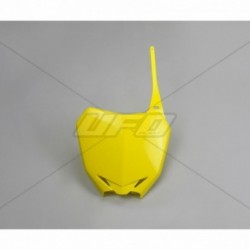 Plaque numéro frontale UFO jaune Suzuki 250 RMZ / 450 RMZ