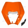 Face plastique de plaque phare UFO PLAST EXC 2009 à 2013 Orange