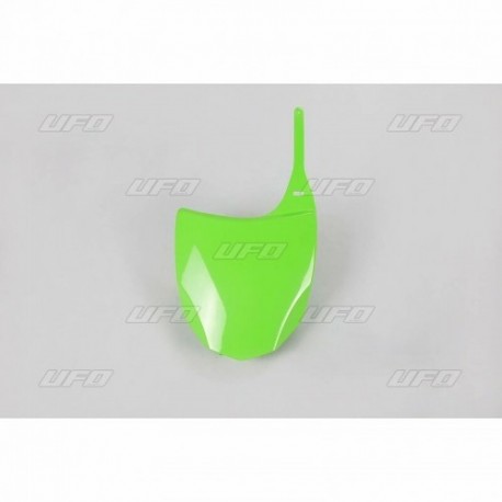 Plaque numéro frontale UFO vert Kawasaki 450 KXF