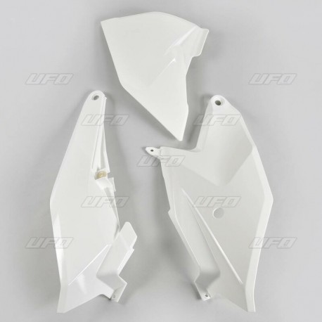 Paire de plaques latérales UFO KTM 85 SX 2018 Blanc Paire de plaques latérales UFO KTM 85 SX 2018 Blanc