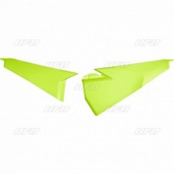 Plaques latérales supérieure UFO jaune fluo Husqvarna FC / TC