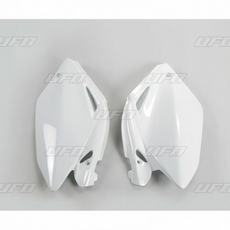 Plaques latérales UFO 250 CRF 2004 à 2005 Blanc