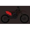 Paire de plaques latérales UFO 250 CRF / 450 CRF Rouge