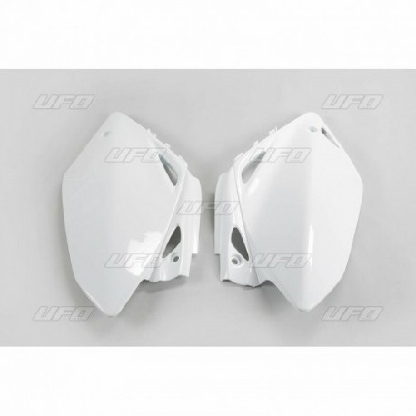 Plaques latérales UFO 450 CRF 2005 Blanc