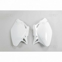 Plaques latérales UFO blanc Honda 450 CRF
