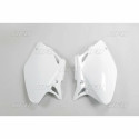 Plaques latérales UFO blanc Honda 450 CRF