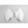 Paire de plaques latérales UFO blanc Honda 450 CRF