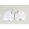 Paire de plaques latérales UFO 125 CR / 250 CR / 500 CR 1991 Blanc