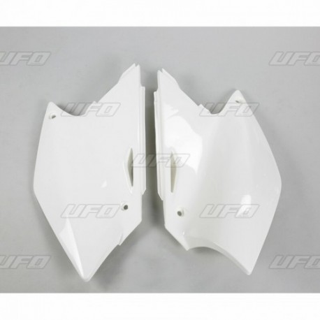 Plaques latérales UFO blanc Kawasaki 250 KXF