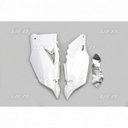 Plaques latérales UFO blanc Kawasaki 450 KXF