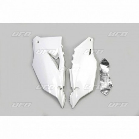 Plaques latérales UFO blanc Kawasaki 450 KXF