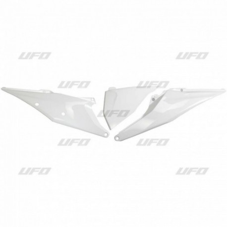 Plaques latérales UFO SX / SXF 2019 à 2022 Blanc