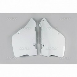 Plaques latérales UFO 125 RM 1989 à 1992 Blanc