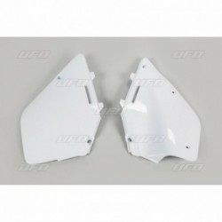 Plaques latérales UFO 125 RM / 250 RM 1996 à 2000 Blanc