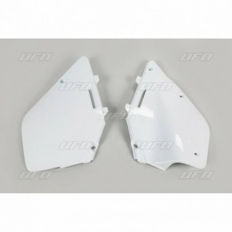 Plaques latérales UFO 125 RM / 250 RM 1996 à 2000 Blanc
